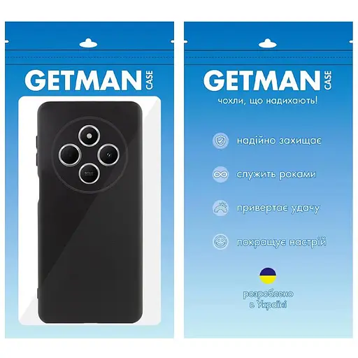 Чохол Getman TPU Liquid Silk Full Camera для Xiaomi Redmi 14C/Poco C75 Чорний/Black - фото 4