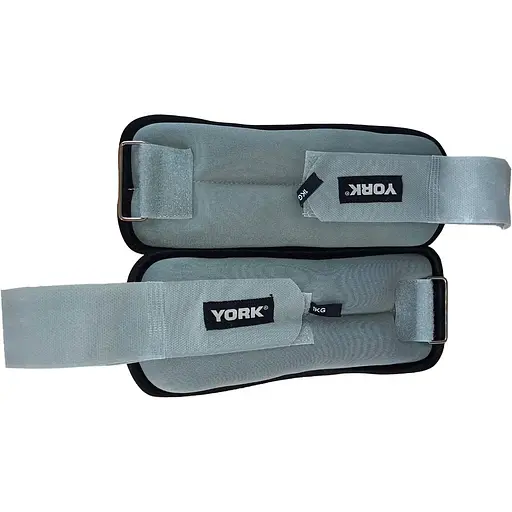 Утяжелители York Fitness Soft для рук и ног 2х1кг серый