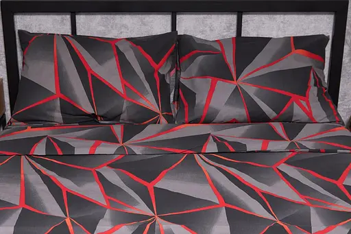 Комплект постельного белья Moon&Star Бязь Gold Люкс Geometry King Size 220x240 наволочки 2х50х70 - фото 2