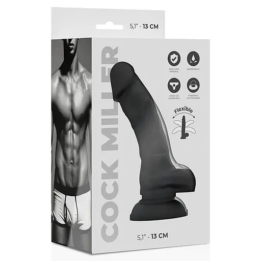 Фалоімітатор на присосці BLACK, 13 см Cock Miller - фото 7