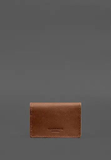 Кожаная обложка для пенсионного удостоверения светло-коричневая - фото 5