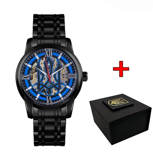 Наручний годинник чоловічий 025 Sharp Black-Blue Awarder acs0031821 - фото 1