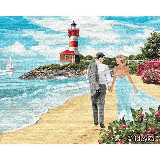 Картина по номерам. "Маяк кохання" 40 * 50см КНО4784