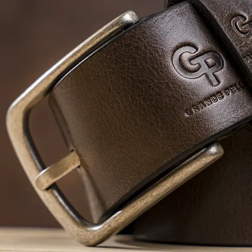 Ремінь шкіряний Grande Pelle чоловічий 120х3,7 см acs0014826 - фото 4