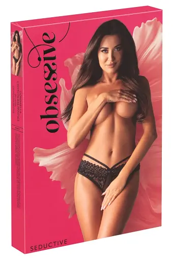 Трусики Obsessive Donarella XL/2XL чорний - фото 11