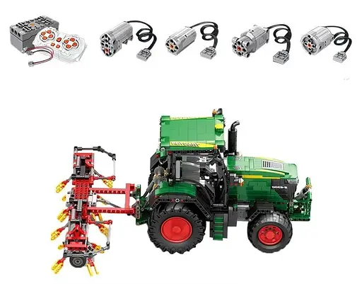 Конструктор на радіокеруванні Зелений Трактор 1664 елементи Ramiz - фото 5