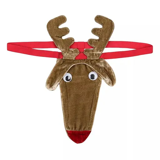 Чоловічі стрінги "Лісовий олень" L Коричневий K000024 - фото 1