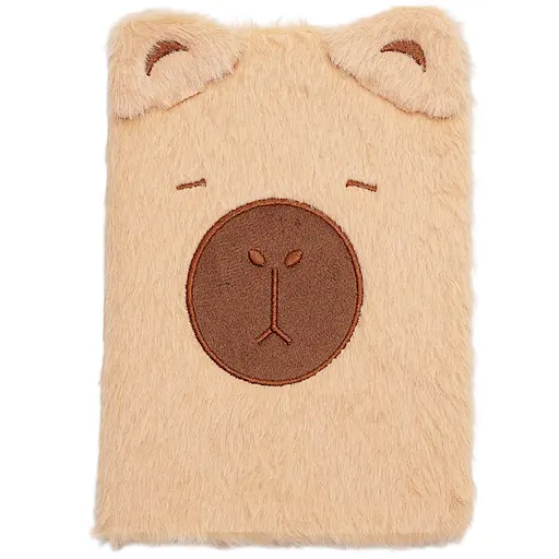 Блокнот плюшевий ZiBi Kids Line Capybara А5 80 аркушів у клітинку, дизайн в асортименті (ZB.700015) - фото 4