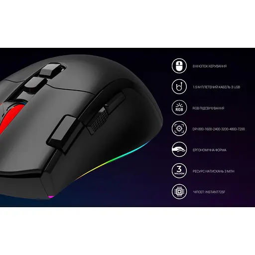 Мышь GamePro GM385 Black [128901] - фото 5