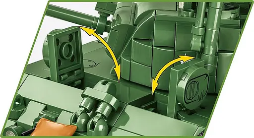Конструктор COBI танк 1:28 M4A3 SHERMAN T34 CALLIOPE 2569 - фото 8