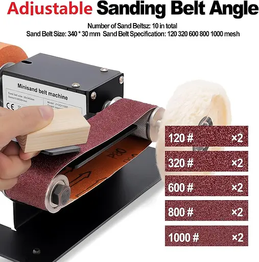 Мінішліфувальна машина Yofuly, настільна шліфувальна машина потужністю 350 Вт, шліфувальна машина - фото 4