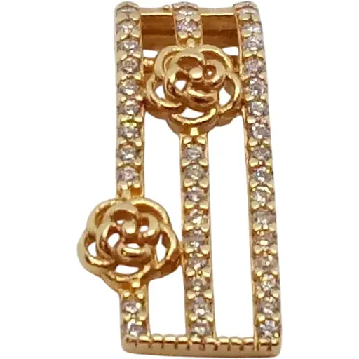 Золота підвіска Родинні коштовності з фіанітами. 1740385