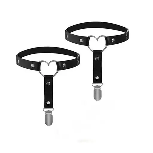 Підв'язки для панчіх на ноги з сердечком, 2 шт. - фото 1