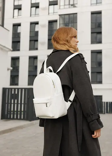 Женский рюкзак Sambag Brix Classic белый 35 х 25 х 12 см (14511008) - фото 2