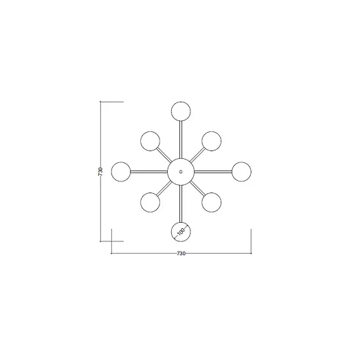 Стельовий світильник SV0058-8 BK+GD 3000К - фото 2