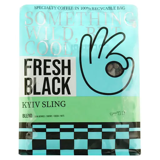 Кофе в зернах Fresh Black Blend Kyiv Sling new 200 г - фото 2