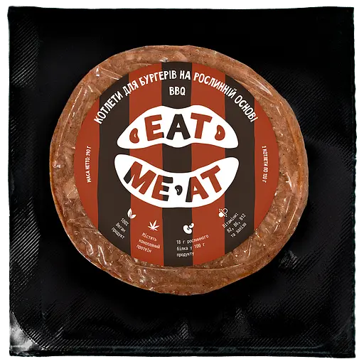 Котлети Eat me at веганські BBQ 240 г  - фото 3