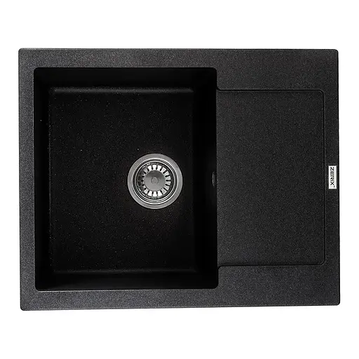 Кухонна мийка Zerix ZS-6250S-03 Black ZX4588, Чорний матовий - фото 1