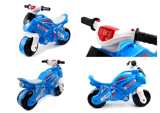 Мотоцикл ТехноК музыкальный Полиция, 5781 - фото 2