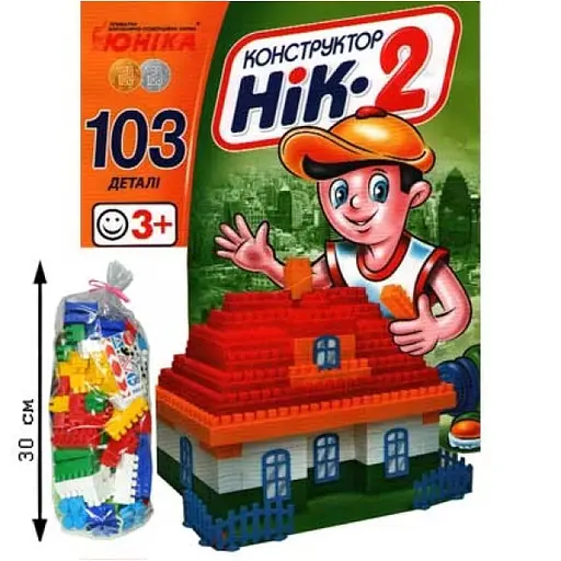 Детский конструктор НИК-2 70897, 103 большие детали - фото 2