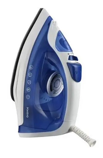 Гладильный утюг Magio MG-534 с керамическим покрытием подошвы 2200Вт и вертикальным отпариванием Синий/Белый - фото 1