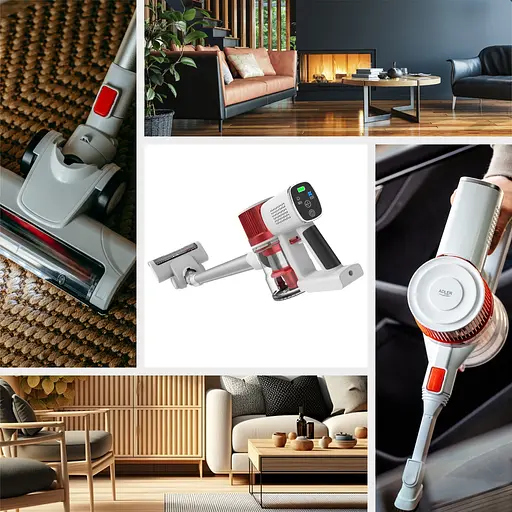 Пилосос Adler AD 7051 бездротовий 300Вт 0.6 л LCD дисплей щітка зі світлодіодним підсвічуванням - фото 9