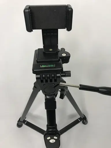 Универсальный штатив 3388 (50-137см) не съемная площадка + держатель + пульт (Черный) - фото 3