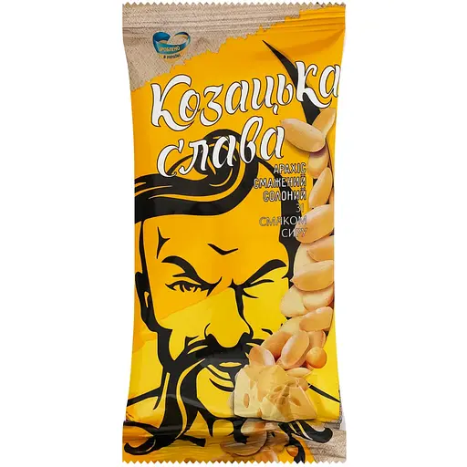 Арахіс смажений солоний Козацька Слава зі смаком сиру 50 г - фото 1