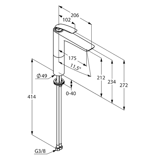 Змішувач для умивальника Kludi Balance 522960575 хром - фото 2