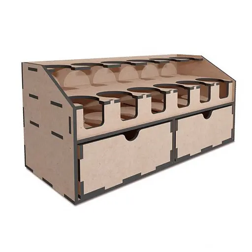 Настольный органайзер для спреев и художественных красок в баночках FDPO-262