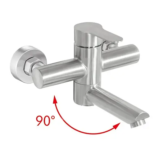 Смеситель для ванны Haiba DAX-009 Euro нержавеющая сталь HB9613 Нержавеющая сталь - фото 1