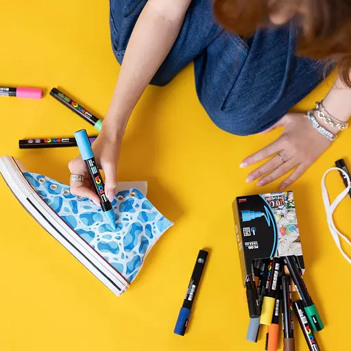 Набор маркеров Uni Posca 0.7-1 мм 8 шт. (PC-1M 8C) - фото 3