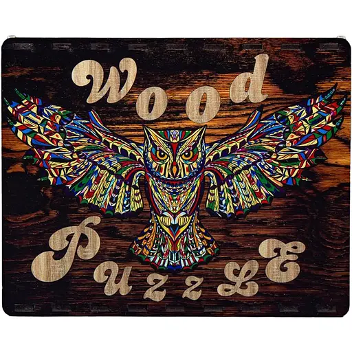 Дерев’яний пазл Brushme Вітражна Сова 155 елементів - фото 7