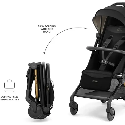 Коляска прогулянкова Kinderkraft Pilot 2 Midnight Black (SPILO02BLK0000) - фото 11