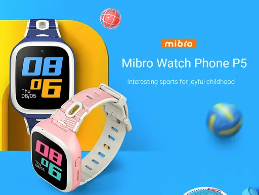 Часы - телефон для детей Mibro Watch Phone P5 (XPSWP003) розовый - фото 3