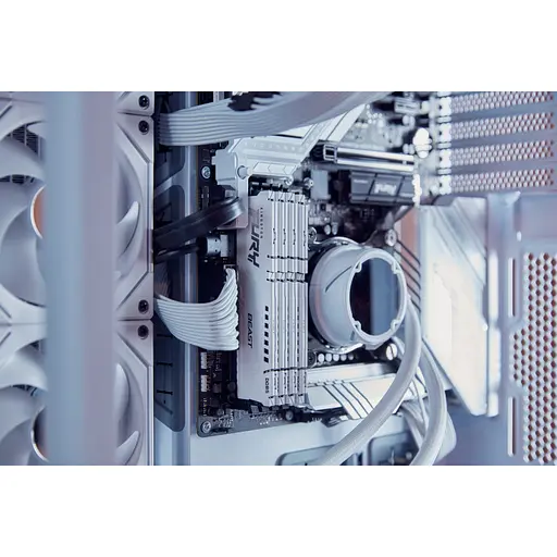 Модуль пам'яті для комп'ютера DDR5 32GB 5200 MHz Beast EXPO White Kingston Fury (ex.HyperX) (KF552C36BWE-32) - фото 5