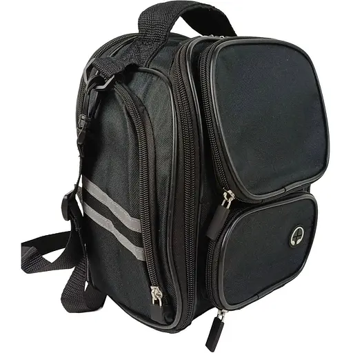 Мото сумка Riciclo на магнитах на бак мотоцикла с дождевиком черная sum0028835 - фото 1