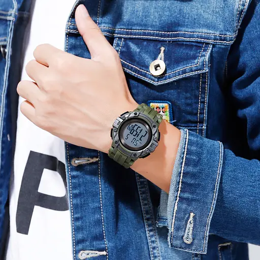 Наручные часы мужские 1545AG Army Green Skmei acs0030691 - фото 4