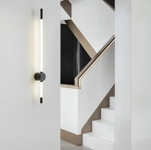 Линейный настенный светильник Pipeline 2 Line F длина 100 см Арт. YG919 BK - фото 1