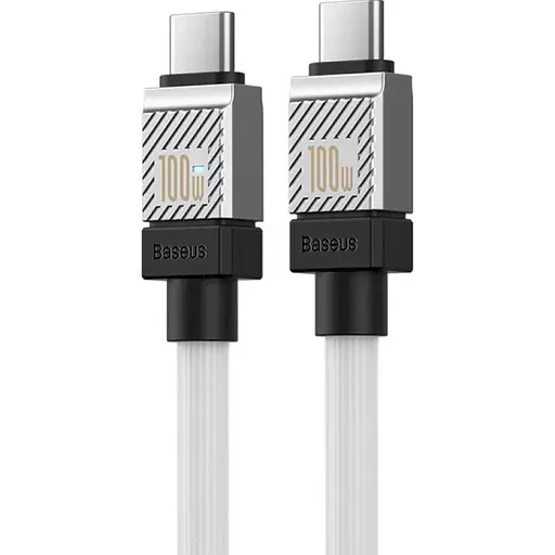 Кабель Baseus CoolPlay Series USB-C to USB-C 100W 2m White (CAKW000302) [127948] - фото 3
