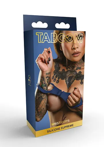 Наручники Taboom Silicone Supreme Wrist Cuffs синій - фото 4