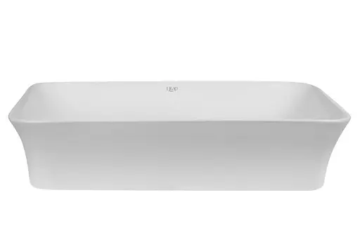 Комплект Qtap Virgo: Раковина накладная прямоугольная 490х350х110 мм White + Донный клапан PU02 (QT18112261WN47305) - фото 2