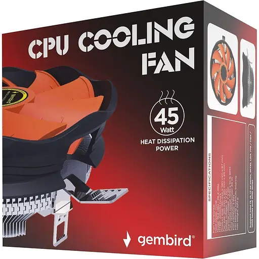 Кулер для процессора Gembird CPU-HURACAN-X30 (CPU-HURACAN-X30) - фото 6