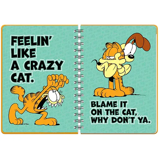 Щоденник на спіралі Kite Garfield тверда обкладинка (GF26-438) - фото 7