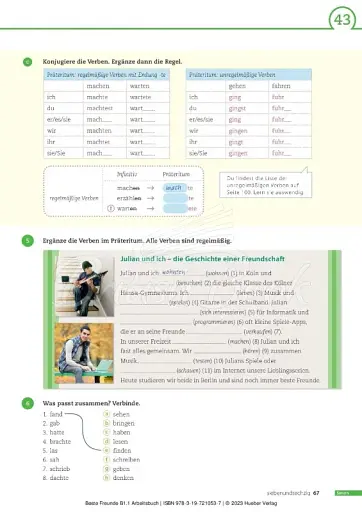Beste Freunde. Arbeitsbuch mit Audios online B1.1 - фото 3