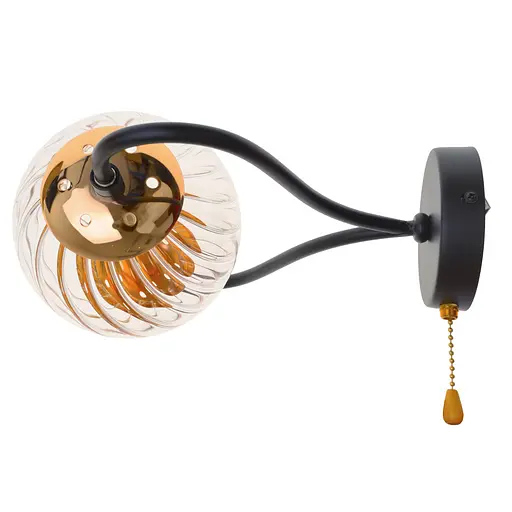 Бра Brille BL-801W/1 E14 BK+FG - фото 2