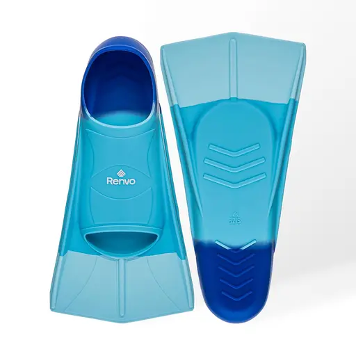 Короткі ласти для тренування в басейні Renvo Frio із закритою п'ятою різнокольоровий розмір 33-35 (SF100-06 33-35) - фото 1