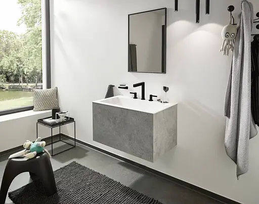 Мильниця підвісна Hansgrohe AddStoris Matt Black/скло 41746670, Чорний матовий - фото 3