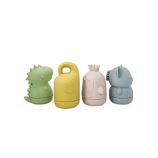 Набір силіконових іграшок для купання MGZ-0925, 4 штуки - фото 2