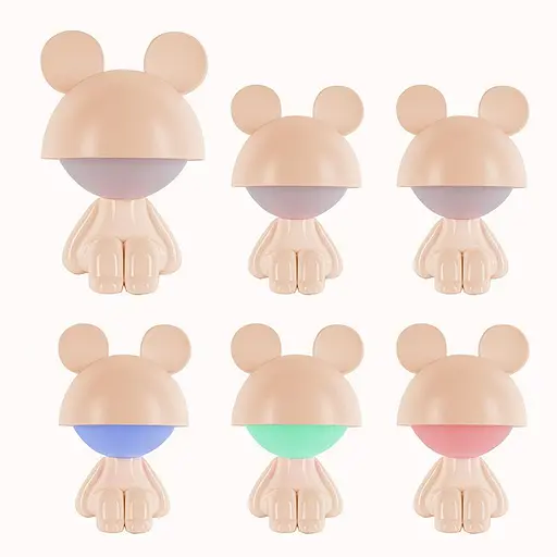 Світильник-нічник Kite LED з акумулятором Cute Mouse персиковий (K25-316-2-4) - фото 4